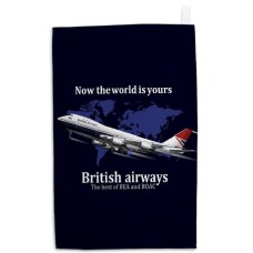 British Airways "Negus" Boeing 747 Tea Towel