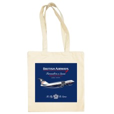 British Airways Boeing 747 Retirement Cotton Shopper/Tote Bag