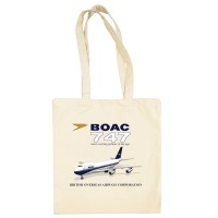 BOAC Boeing B-747 Cotton Shopper/Tote Bag