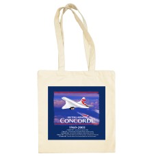 British Airways Concorde "Timeline" Cotton Shopper/Tote Bag