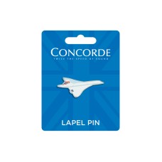 Concorde Shaped Metal Enamel Lapel Pin