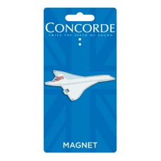 Concorde Shaped Metal Enamel Magnet
