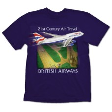 British Airways Boeing 747-400 Jumbo Jet - 21st Century Air Travel T-Shirt 