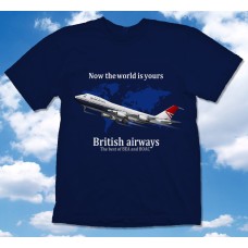 British Airways "Negus" B747 T-Shirt 