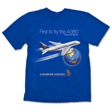 Singapore Airlines First To Fly The A380 Airbus T-shirt 